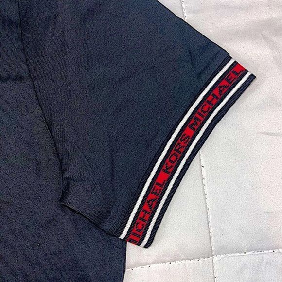 Michael Kors MK T-shirt black red white trim Mens Size Small Medium Large NWT - Picture 11 of 14